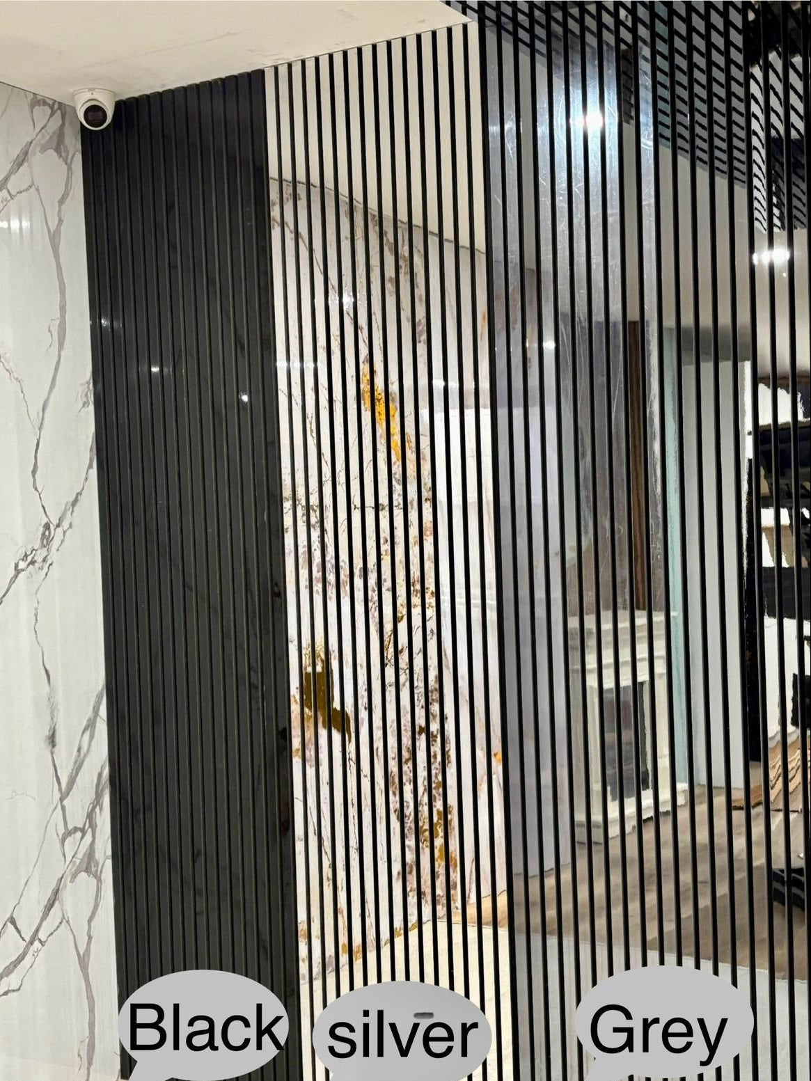 Silver mirror acoustic panel by Cladding Supplies Australia, sleek 2.7m wall-mounted sound-absorbing panel.