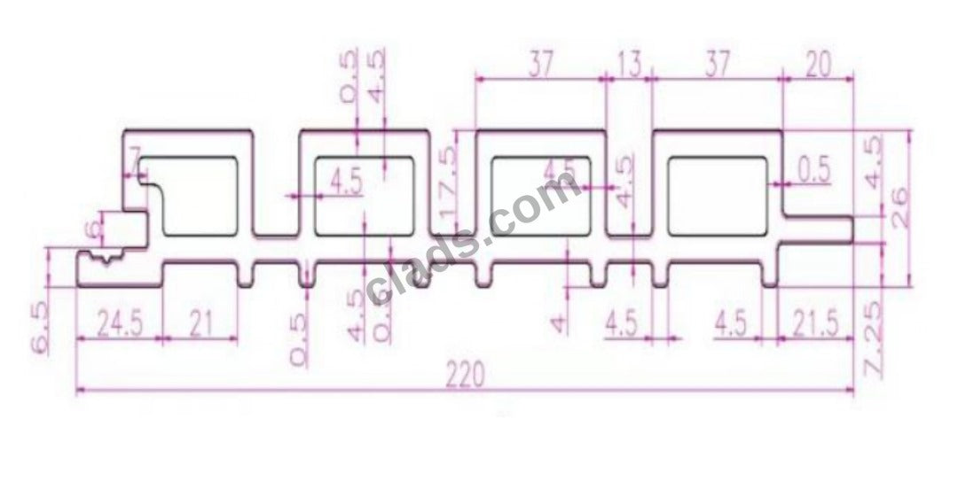 External Half Cladding in Charcoal Grey Tree Pattern 4 Slat 2.7 M - Cladding Supplies Of Australia