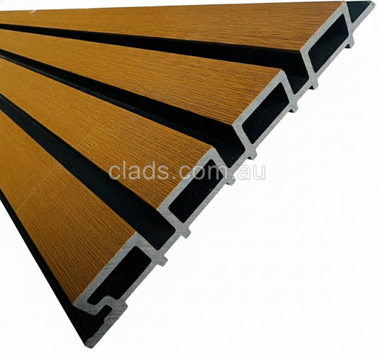 External Half Cladding In Brown 4 Slat 5.8 M