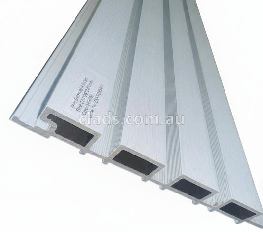 External Cladding White Color 4 Slat 2.4 Meter - Cladding Supplies Of Australia