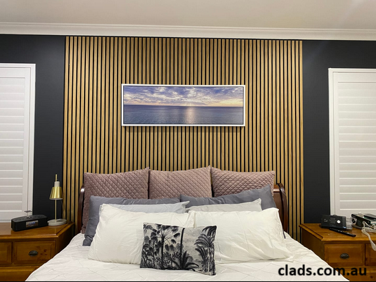 Internal Cladding In Dark Teak 4 Slat 2.7 M - Cladding Supplies Of Australia