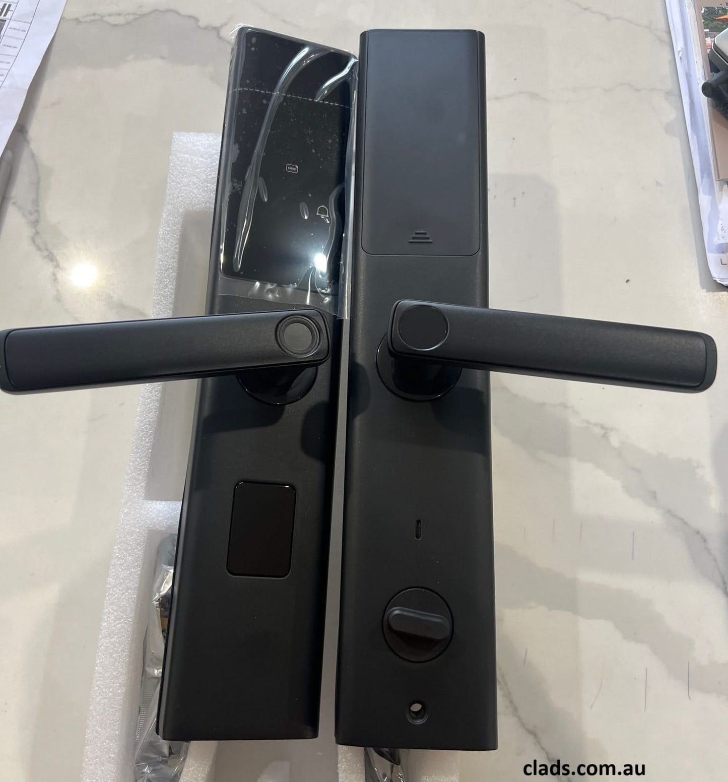 Smart Door Lock Model Z12 In Black - Cladding Supplies Of Australia