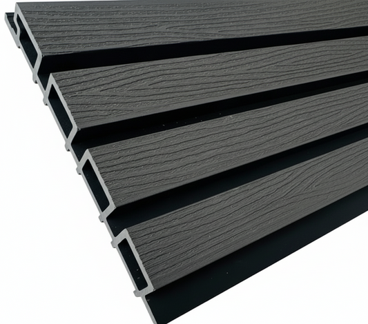 External Half Cladding in Charcoal Grey 4 Slat 5.8 M - Cladding Supplies Of Australia