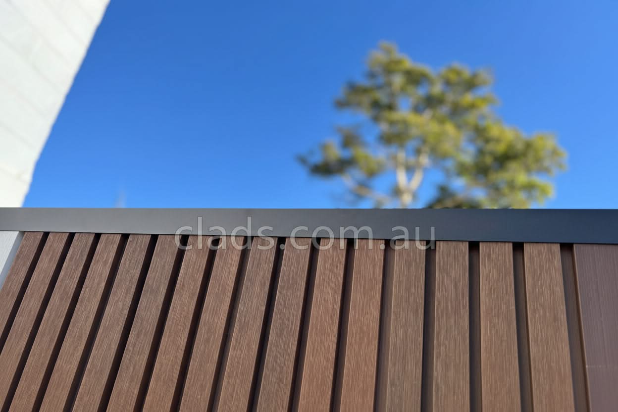 External cladding top cap in 33mm, three-meter length by Clads Australia, designed for weather-resistant building exterior finishing.
