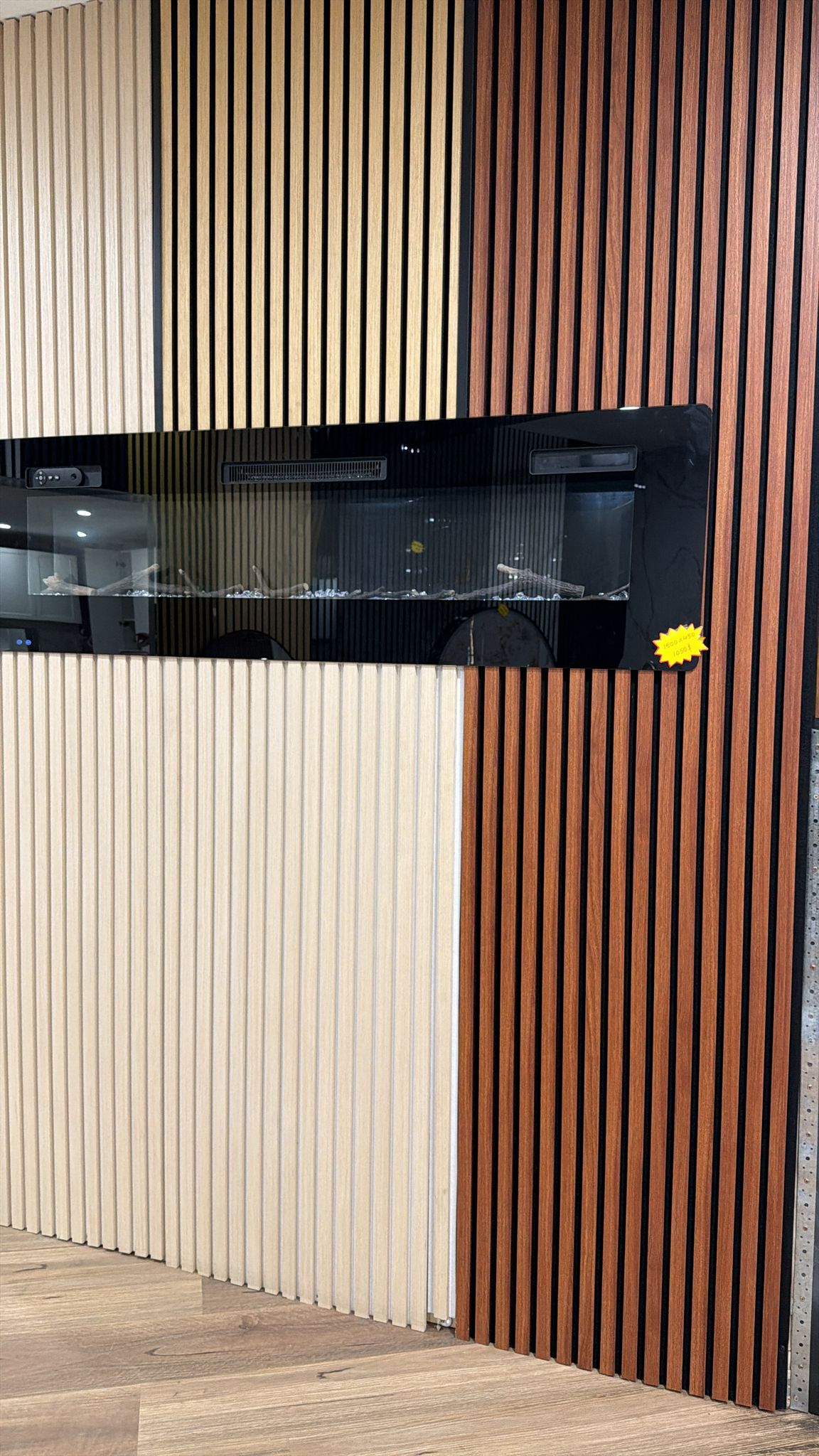 Acoustic Panel/MDF Core 3 Sides Cover In Golden Silk Wood 2.7 M - Cladding Supplies Of Australia