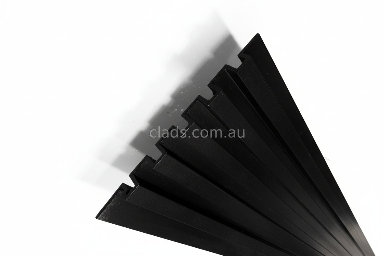 1.9 MM Thick Shadow Aluminium Cladding In Black