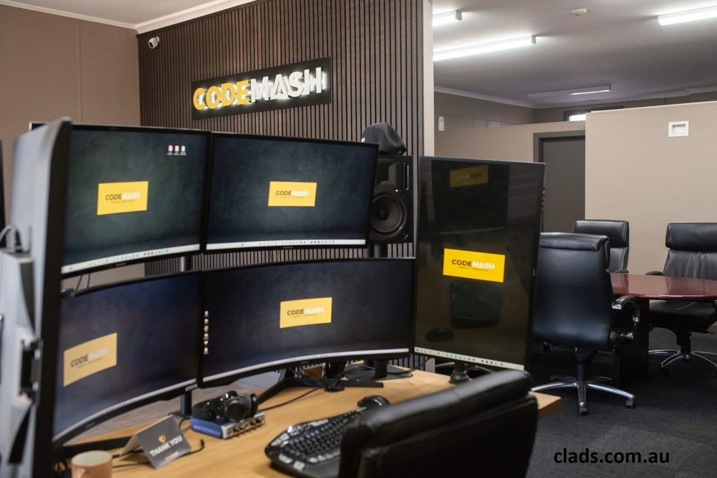 Acoustic Panel In Dark Smoke Oak 2.4 M - Cladding Supplies Of Australia