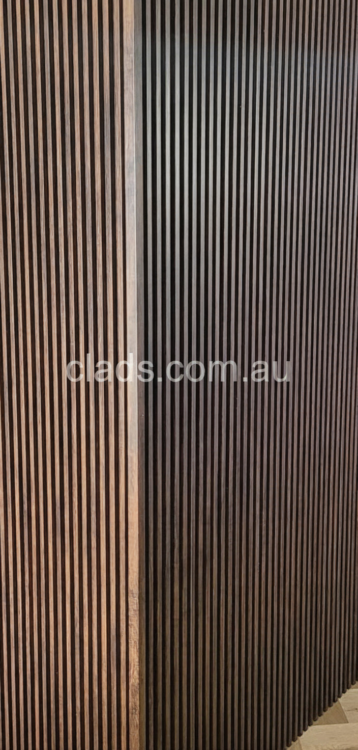 Internal Cladding In Walnut/Chestnut (6180-1) 6 Slat 3 M - Cladding Supplies Of Australia