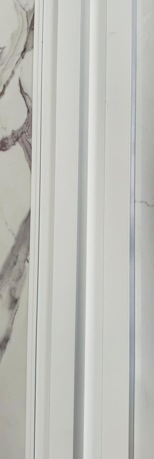 White aluminium external cladding panel, 3.2 meters long, designed for building exterior applications from Clads.com.au.