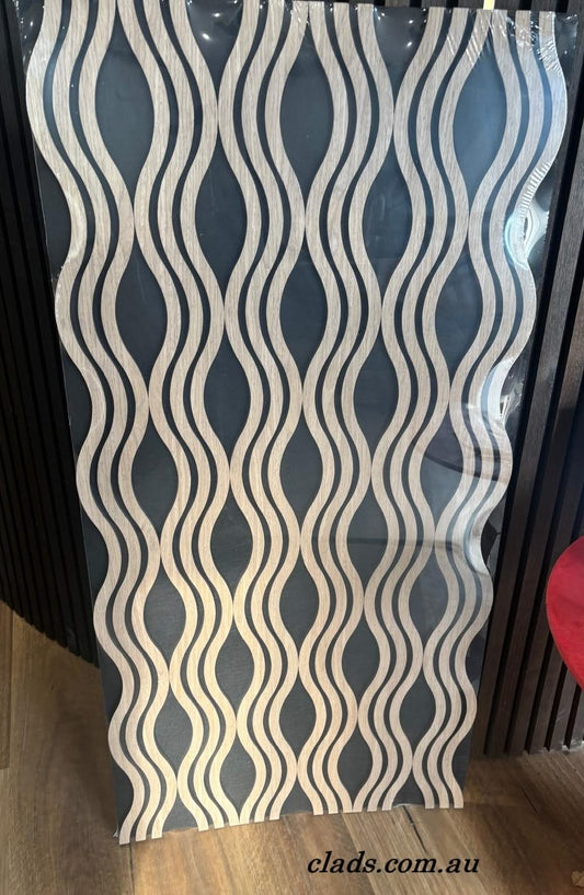 Acoustic Panel Modern Wave Wood 1.2 M - Cladding Supplies Of Australia