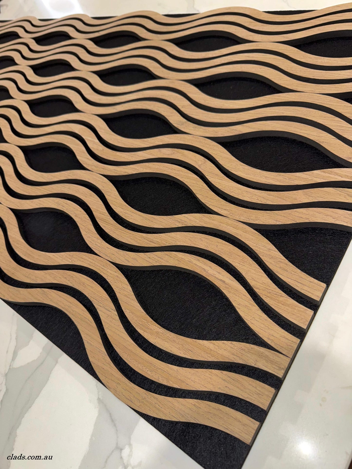 Acoustic Panel Modern Wave Wood 1.2 M - Cladding Supplies Of Australia