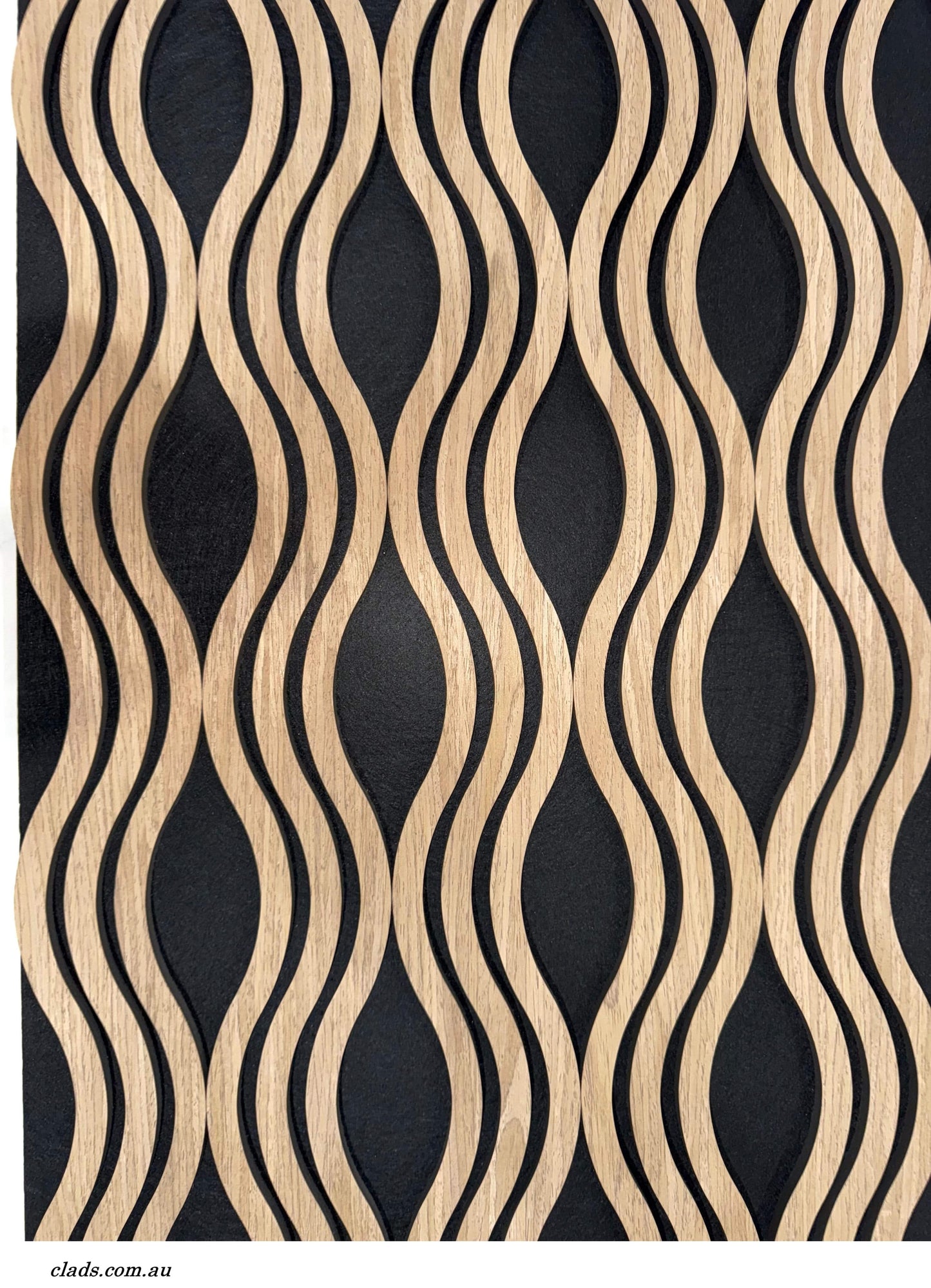 Acoustic Panel Modern Wave Wood 1.2 M - Cladding Supplies Of Australia