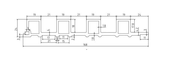 Internal Cladding In LK3008 4 Slat 2.7 M - Cladding Supplies Of Australia