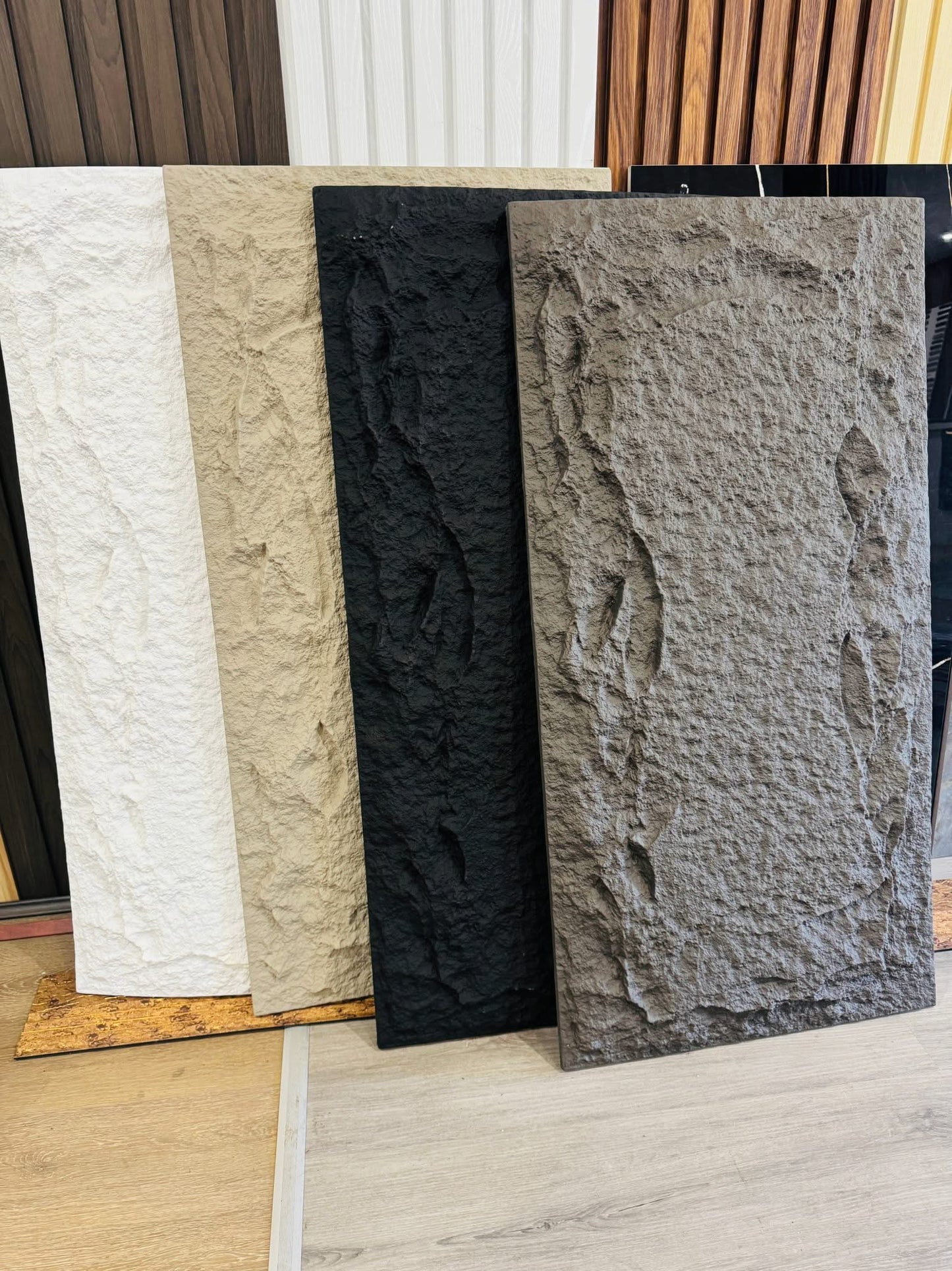 Fake stone in black