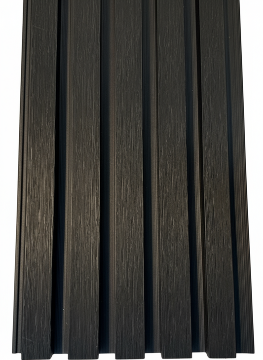 External Cladding In Black 5 Slat