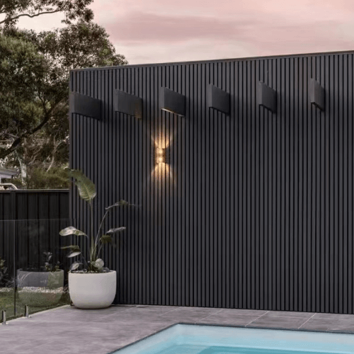 External Cladding In Charcoal Grey 4 Slat 3 M - Cladding Supplies Of Australia