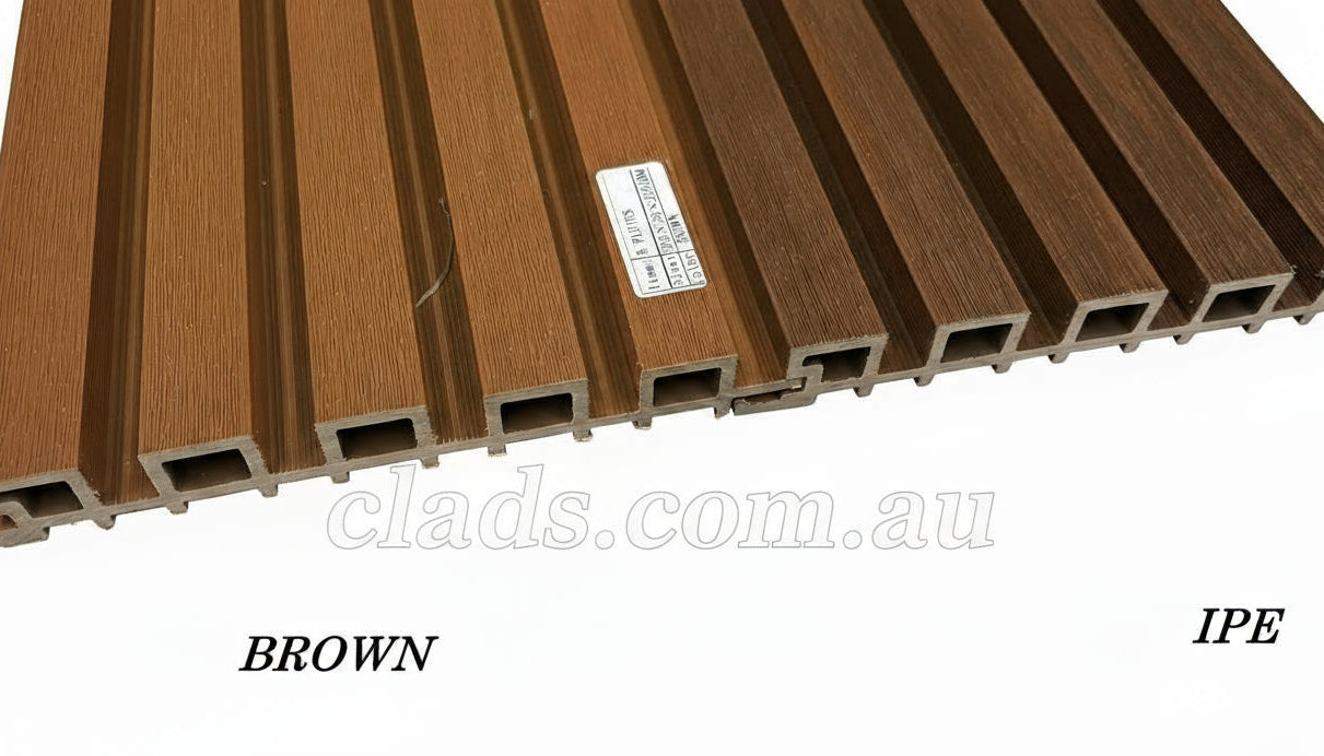 External Cladding In Brown 5 Slat 2.2 M - Cladding Supplies Of Australia
