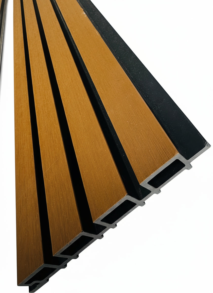 External Half Cladding In Brown 4 Slat 5.8 M - Cladding Supplies Of Australia