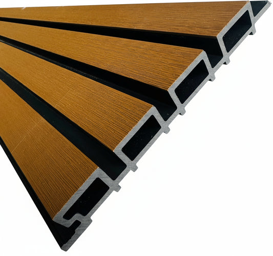 External Half Cladding In Brown 4 Slat 5.8 M - Cladding Supplies Of Australia