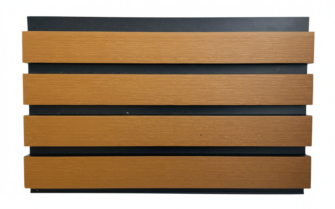 External Half Cladding In Brown 4 Slat 5.8 M - Cladding Supplies Of Australia