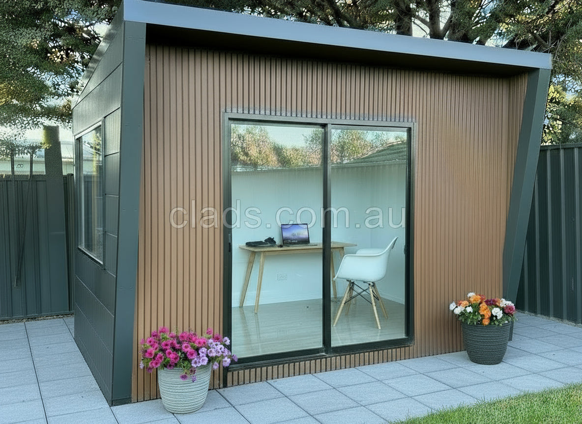 External Cladding In Half Brown 4 Slat 2.4 M - Cladding Supplies Of Australia