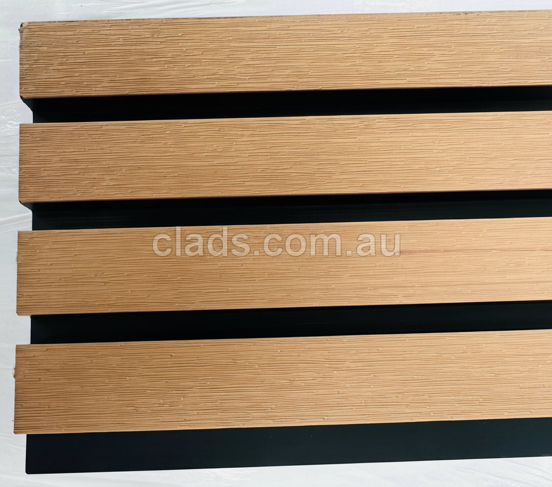 External Half Cladding In Light Teak 4 Slat 5.8 M - Cladding Supplies Of Australia