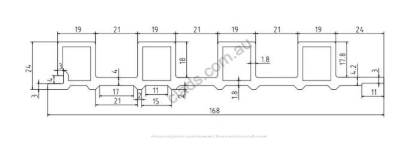 Internal Cladding Half Circle in White Snow 3 M - Cladding Supplies Of Australia