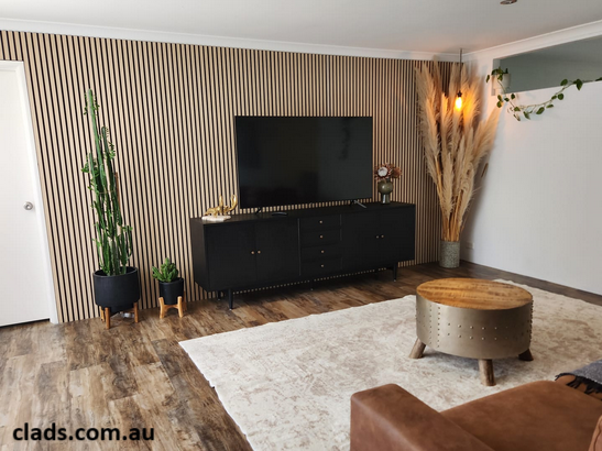 Internal Cladding In Teak 4 Slat 5.8 M - Cladding Supplies Of Australia