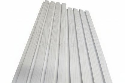 Internal Cladding In 21 MM White Big Flute 4 Slat 5.8 M - Cladding Supplies Of Australia