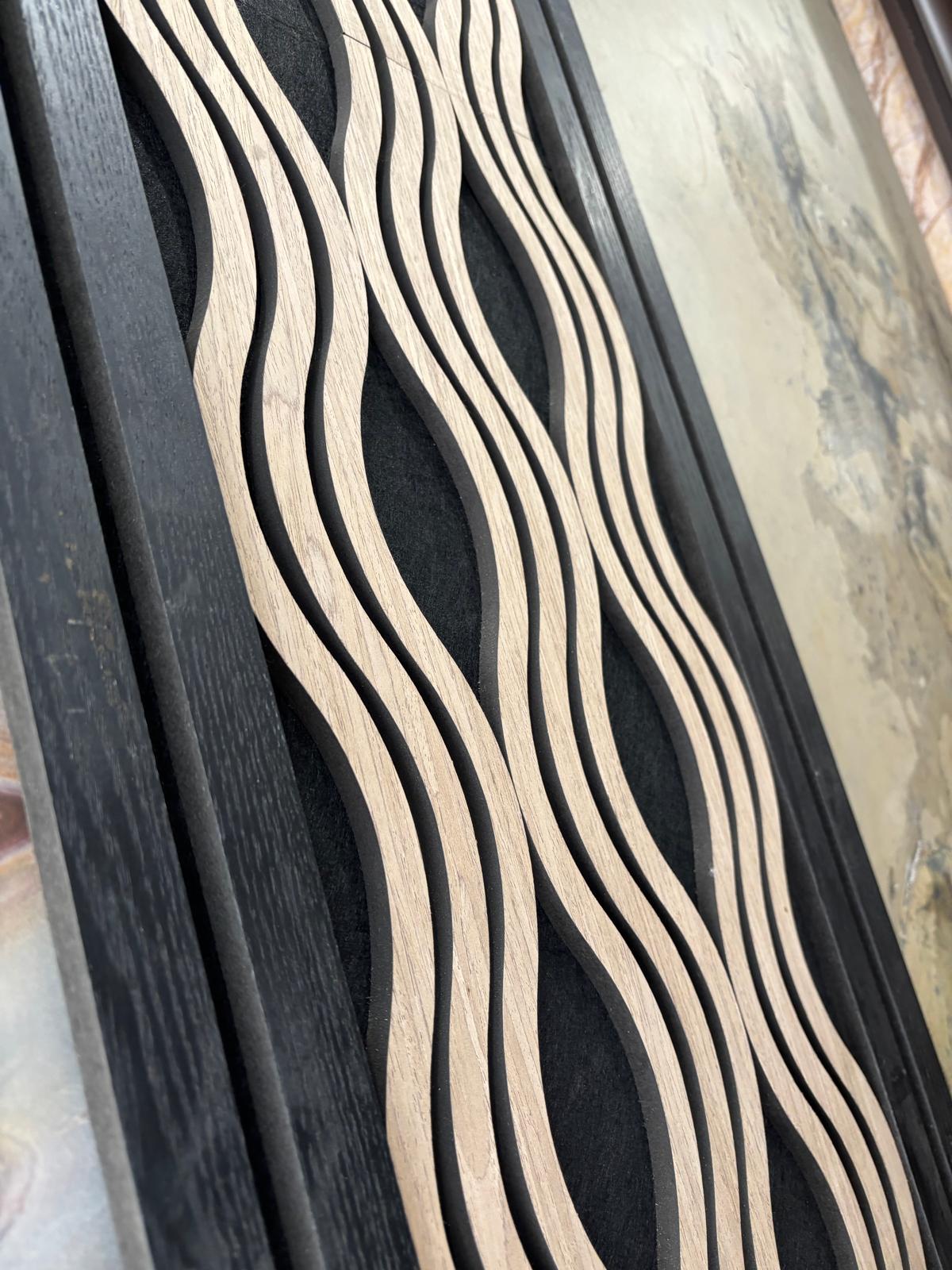 Acoustic Panel Modern Wave Wood 1.2 M - Cladding Supplies Of Australia