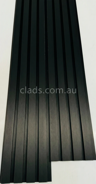Internal Cladding In 21MM Black Big Flute 4 Slat 2.7 M - Cladding Supplies Of Australia