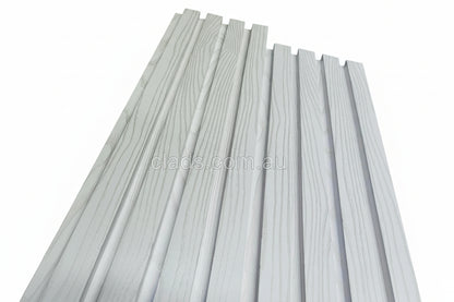 Internal Cladding In 21 MM White Big Flute 4 Slat 5.8 M - Cladding Supplies Of Australia