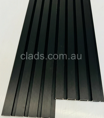 Internal Cladding In 21MM Black Big Flute 4 Slat 2.7 M - Cladding Supplies Of Australia