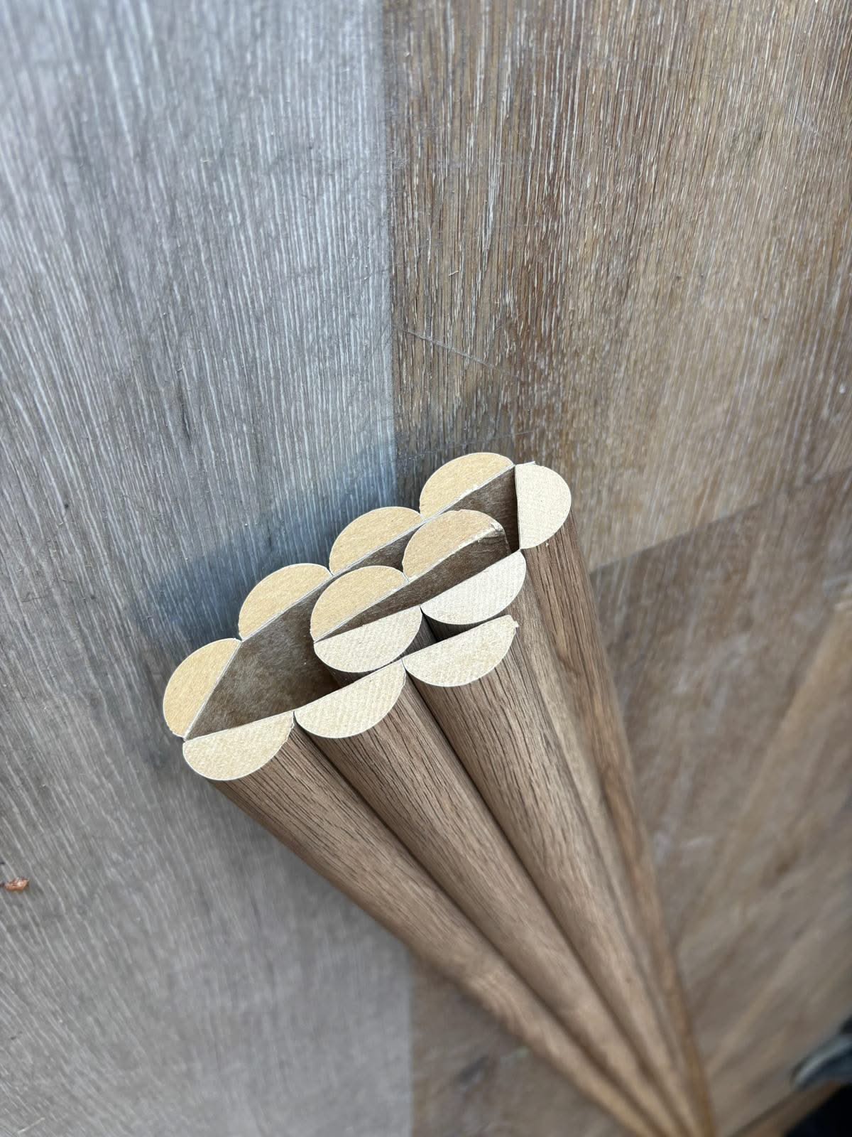 Flexible Mdf Half Round In Dark Teak 2.7 M - Cladding Supplies Of Australia