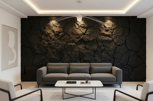 Fake mushroom stone cladding by Clads Australia, showing textured stone surface for decorative wall or facade application.