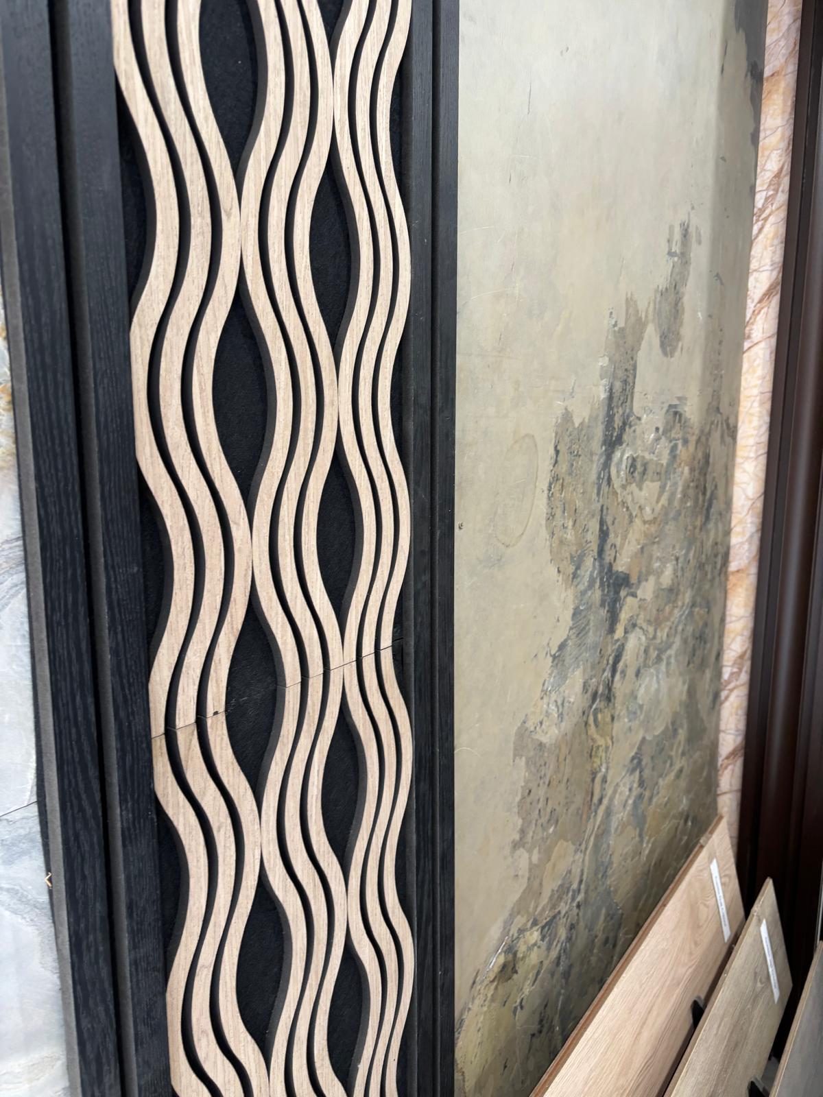 Acoustic Panel Modern Wave Wood 1.2 M - Cladding Supplies Of Australia