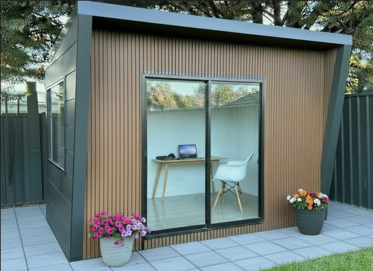 External Half Cladding In Brown 4 Slat 5.8 M