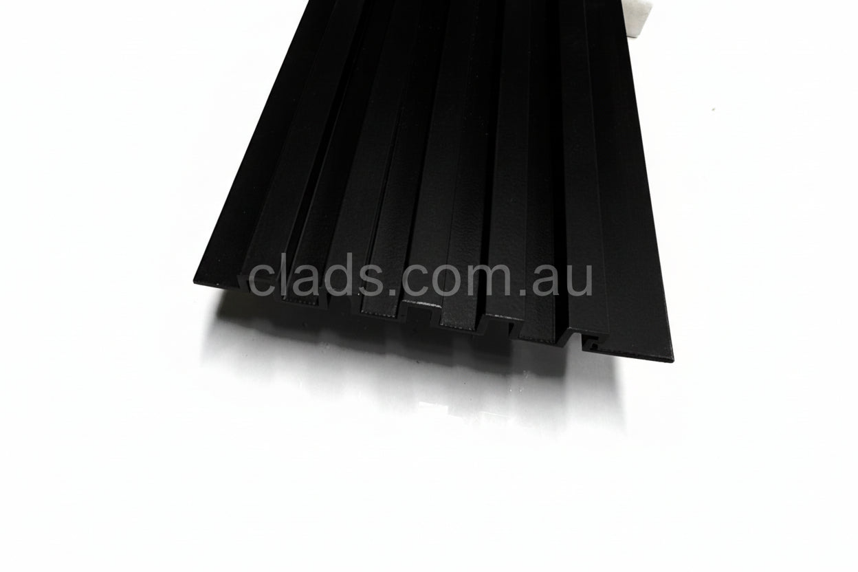 1.9 MM Thick Shadow Aluminium Cladding In Black