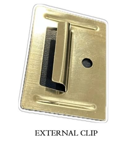 External cladding accessories from Cladding Supplies of Australia, showing brackets and fasteners for siding installation.