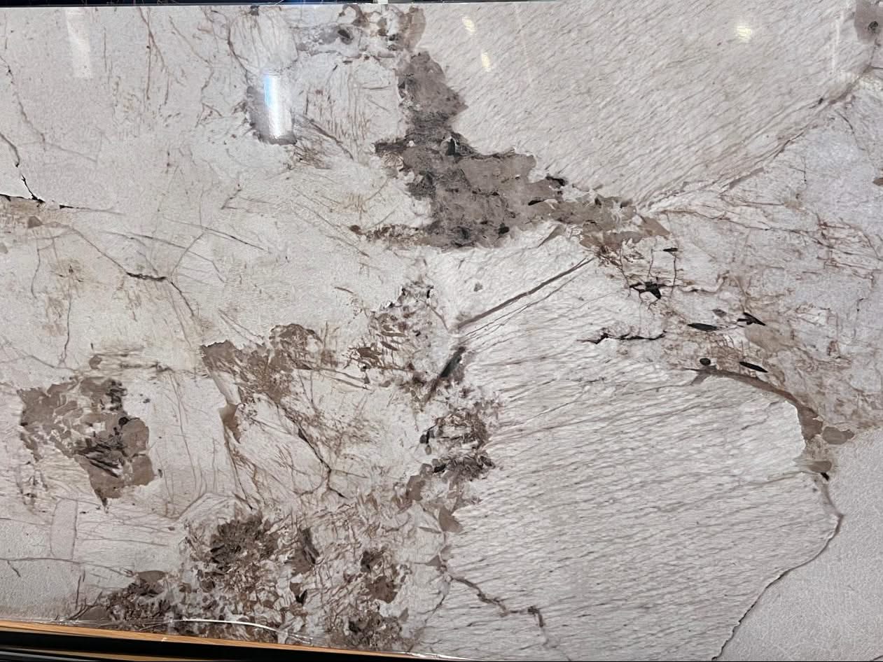 High Glossy Stone PVC Alaska White-A with 2.7M