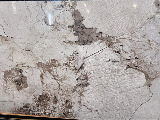 High Glossy Stone PVC Alaska White-A with 2.7M