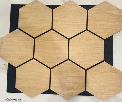 Acoustic Panel Hexagon Wood flexible 0.8 M