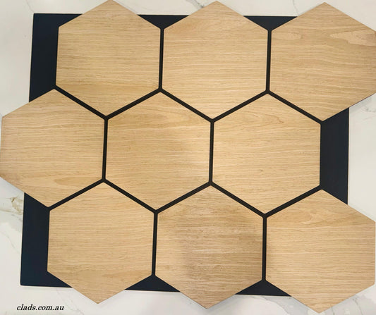 Acoustic Panel Hexagon Wood flexible 0.8 M