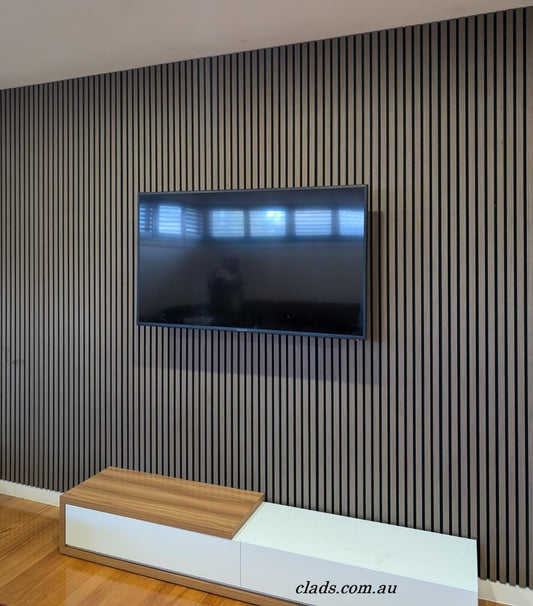 Acoustic Panel Dark Smoke Oak Color 2.7 M
