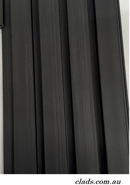 External Cladding In Midnight Black 4 Slat - Cladding Supplies Of Australia