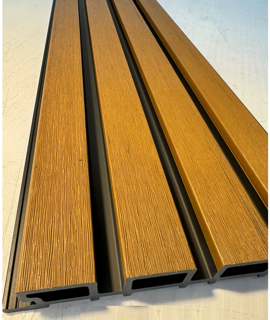 External Cladding In Half Brown 4 Slat 3 M