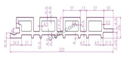 External Cladding In Half Brown 4 Slat 2.4 M - Cladding Supplies Of Australia