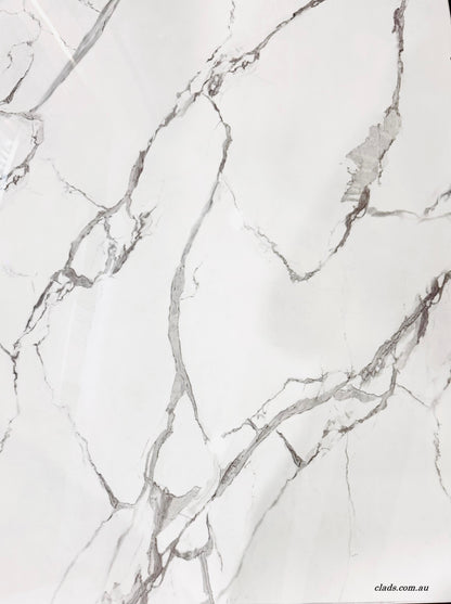 Glossy Marble Sheet in White Color 2.7 Meter