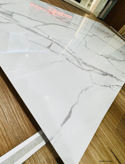 Glossy Marble Sheet in White Color 2.7 Meter