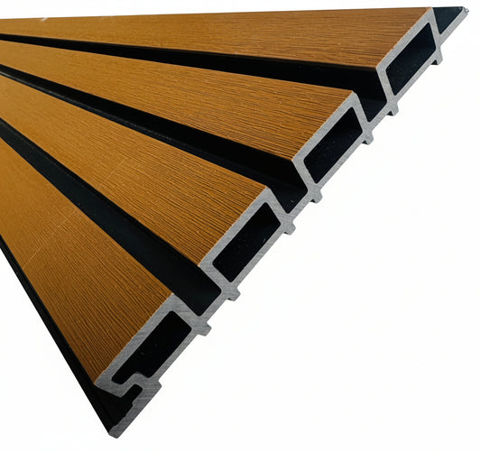 External Half Cladding In Brown 4 Slat 5.8 M